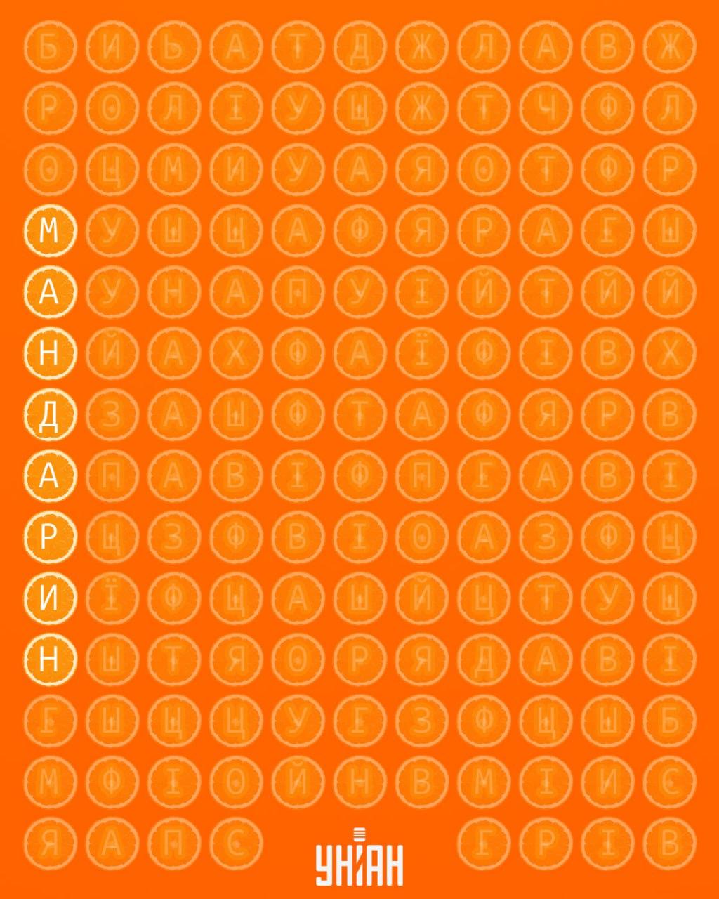 Alleen wie heel voorzichtig is, vindt het woord 'mandarijn' in 12 seconden: een verrassend uitdagende puzzel
