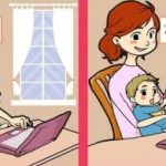 Superpuzzel: vind 3 verschillen in de foto van mama en